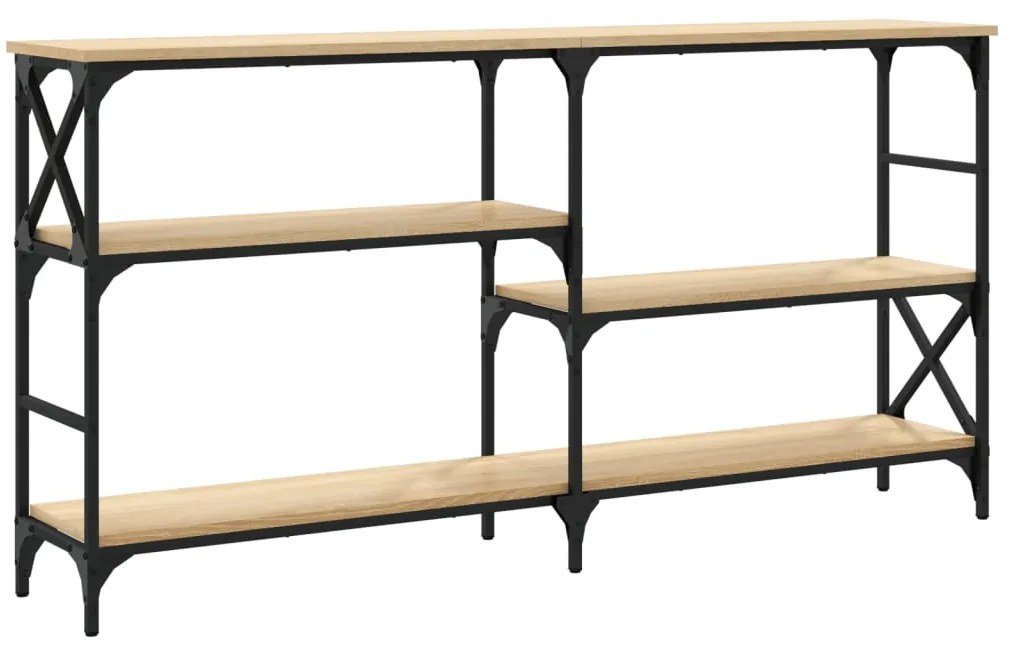 Mesa consola 150x29x76,5 cm derivados madeira carvalho sonoma