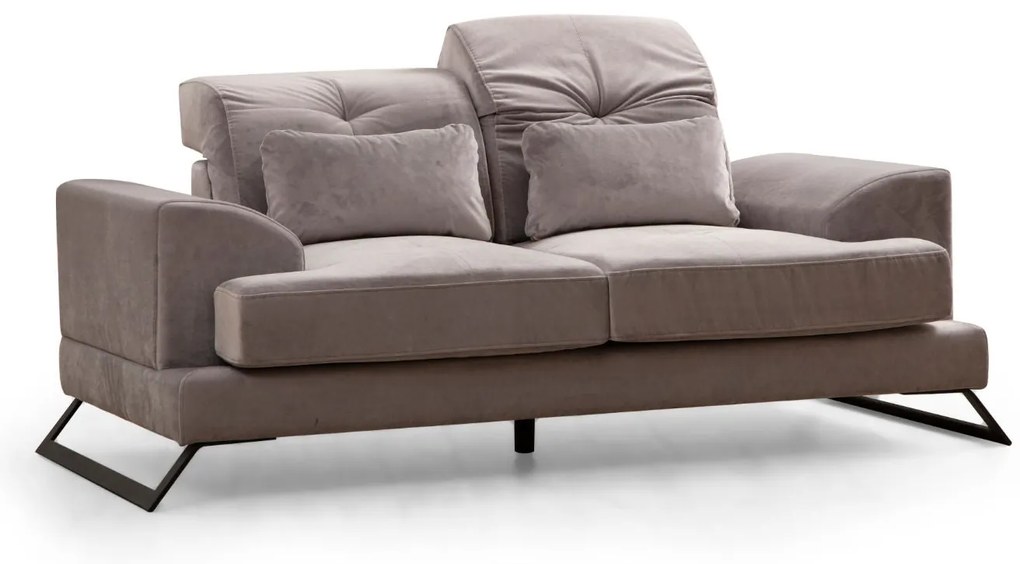 Sofá de 2 Lugares Frido – Cinzento Claro – 185x100x92 cm