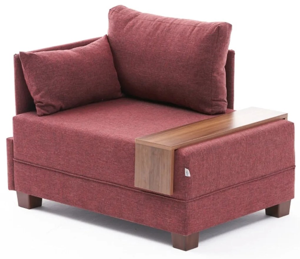 Sofá de 1 Lugar Fly – Vermelho Claret – 100x80x75 cm
