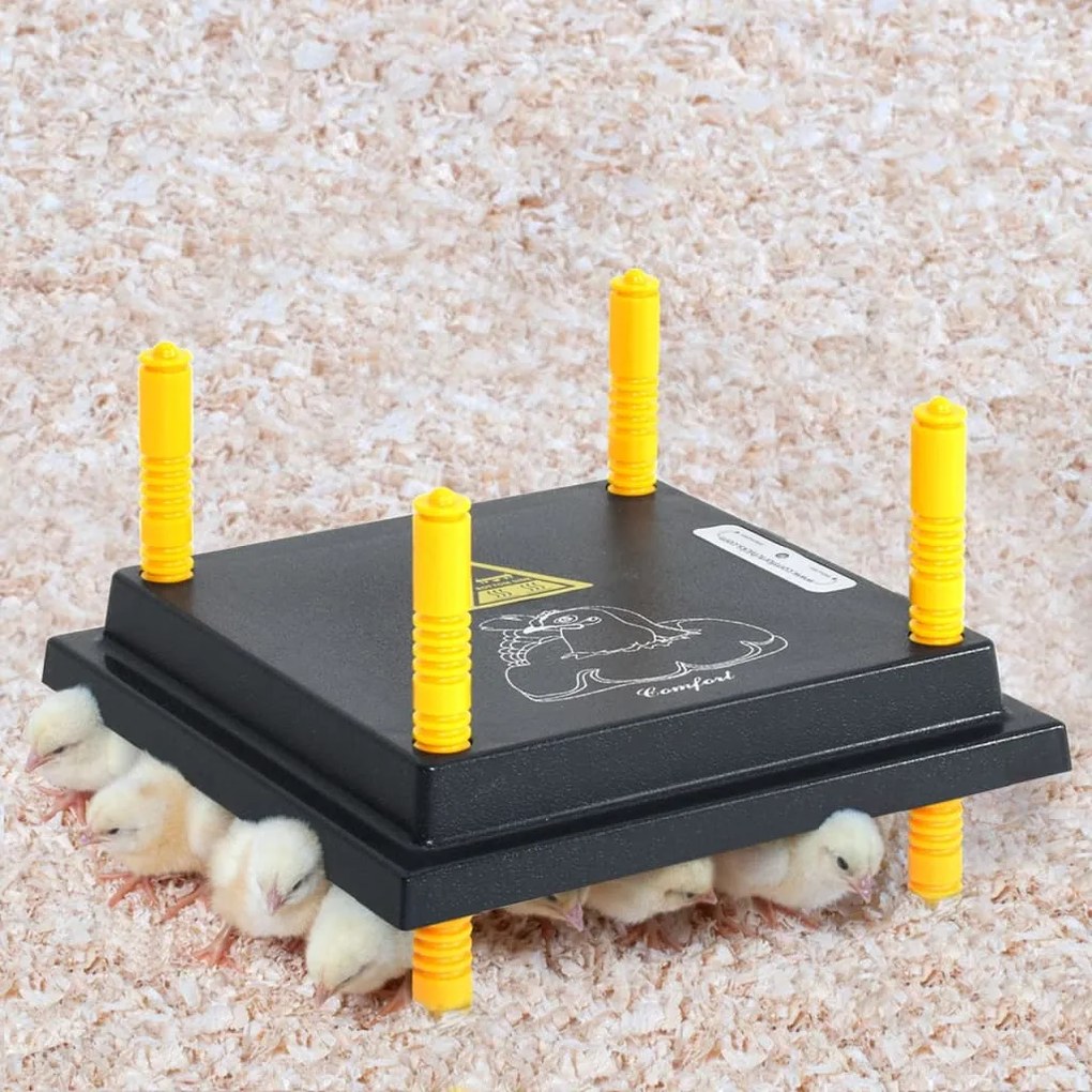 vidaXL Placa de aquecimento para pintos e patinhos 25x25 cm