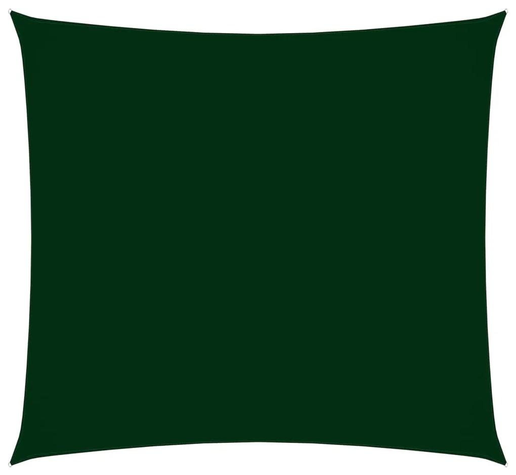 Para-sol estilo vela tecido oxford quadrado 4x4 m verde-escuro