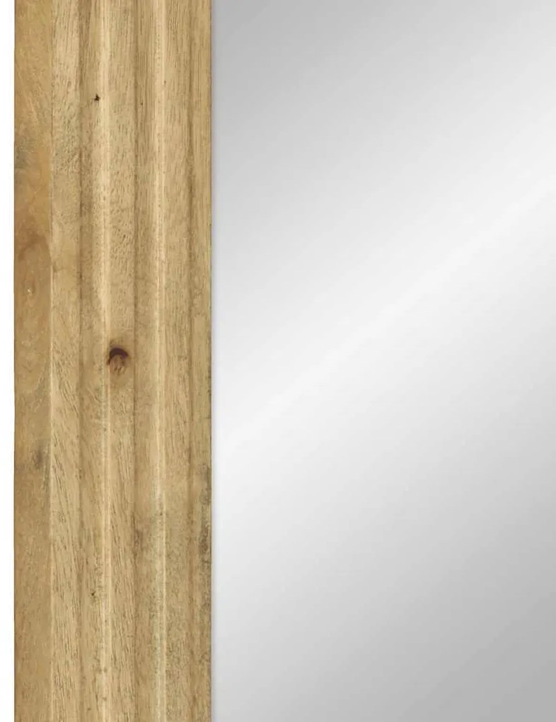 Espelho casa de banho 50x70x2,5 cm mangueira maciça castanho