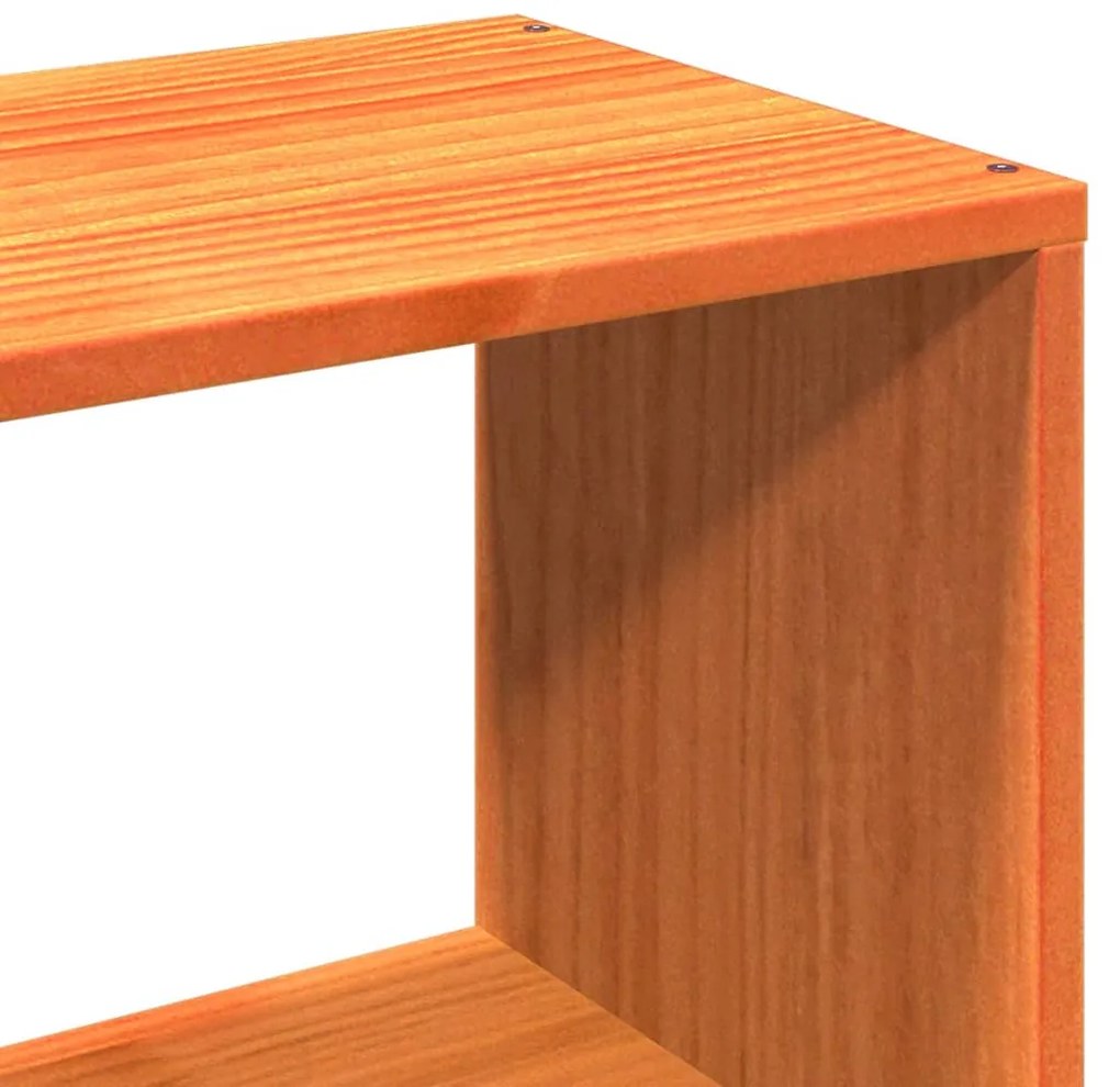 Cama sem colchão 100x200 cm pinho maciço castanho-mel