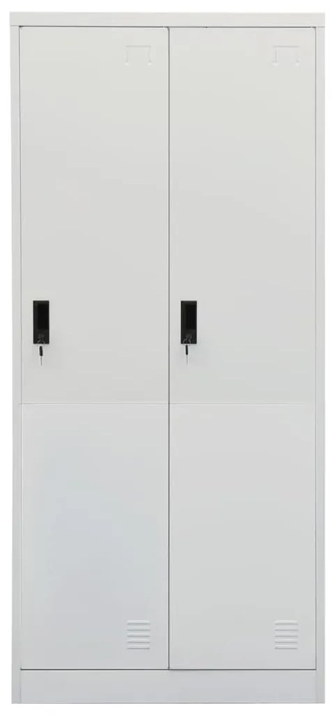 Roupeiro 80x50x180 cm aço cinzento-claro