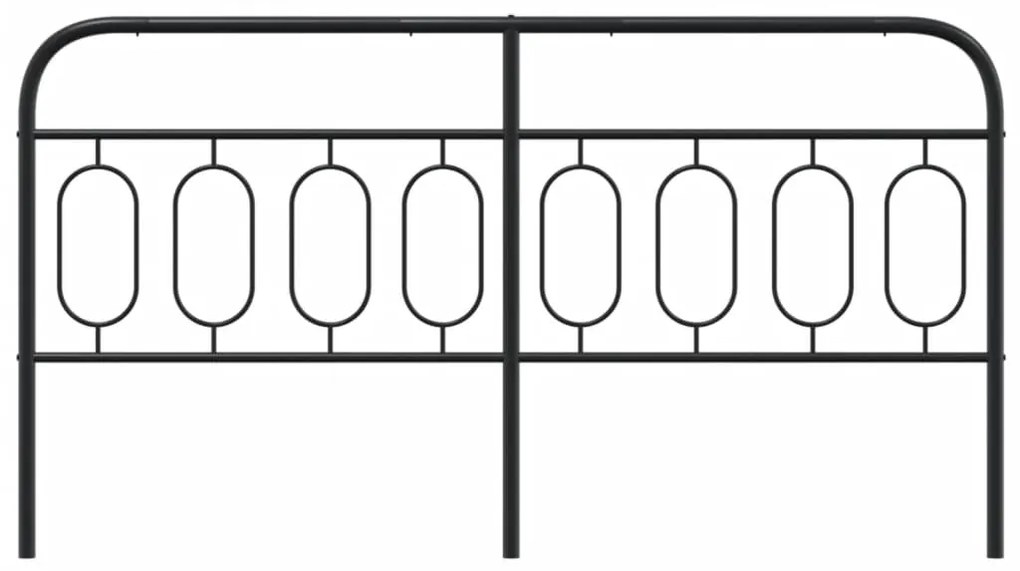 Cabeceira de cama 160 cm metal preto
