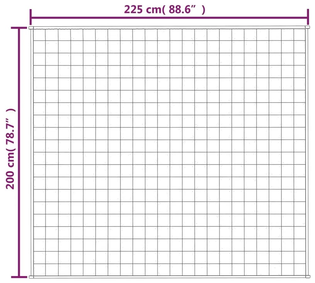 Manta pesada 13 kg 200x225 cm tecido cinza
