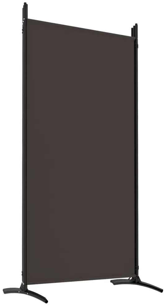Divisória/biombo com 6 painéis 520x180 cm tecido castanho