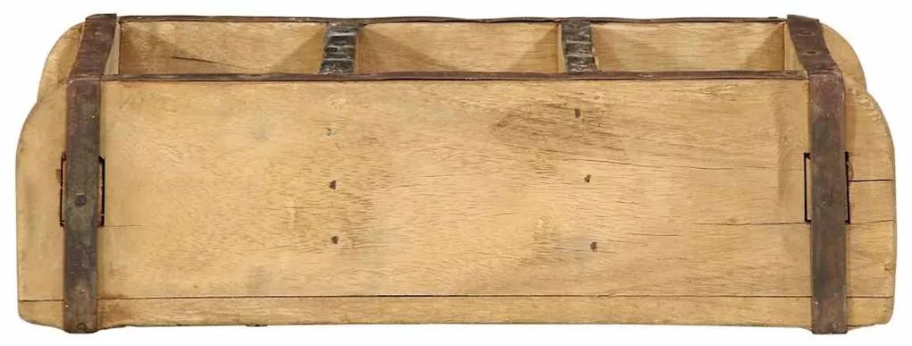 Conjuntos de bandejas vidaXL 4 pcs 30x14x9 cm Madeira Sólida Reclamada
