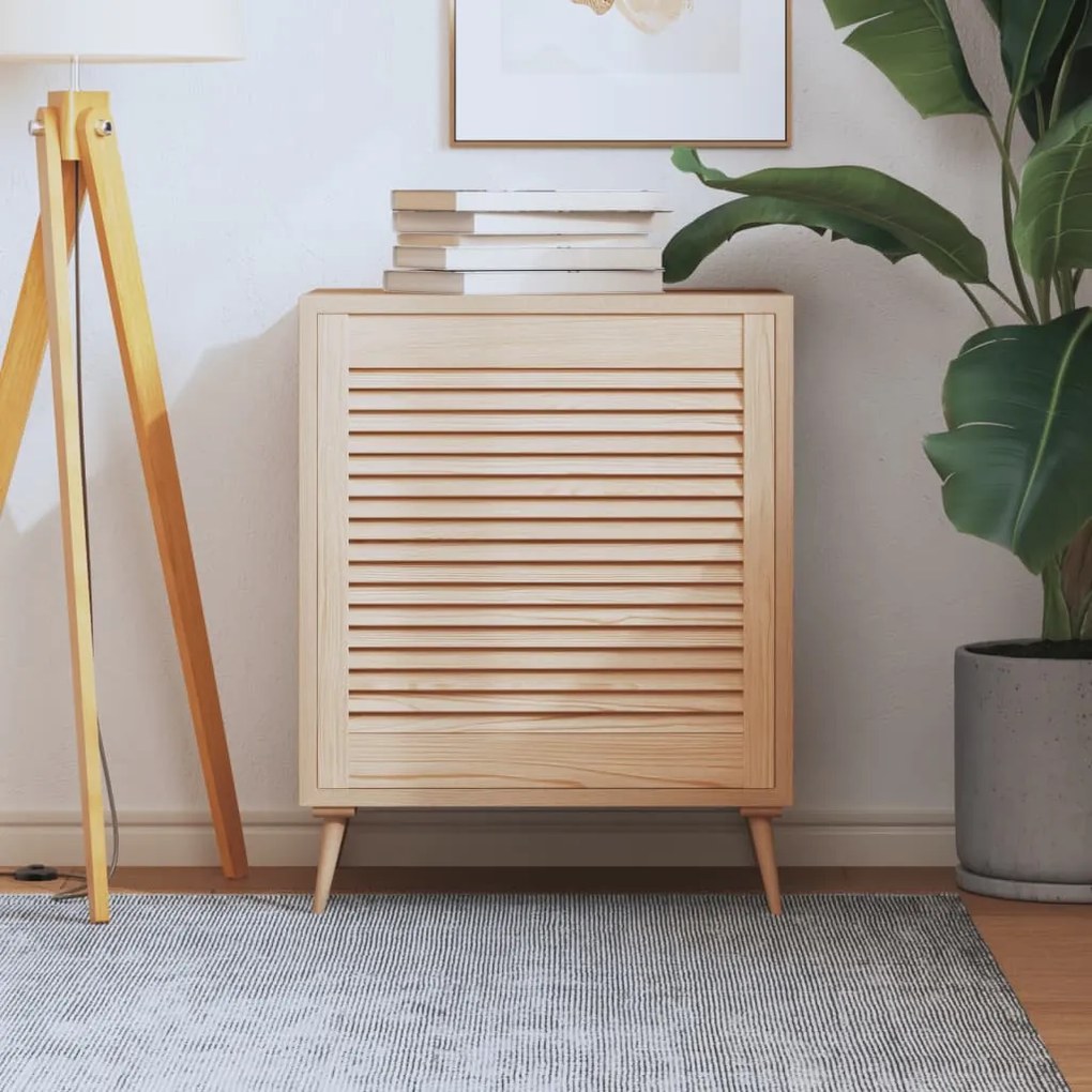 vidaXL Porta de armário com design de persiana pinho maciço