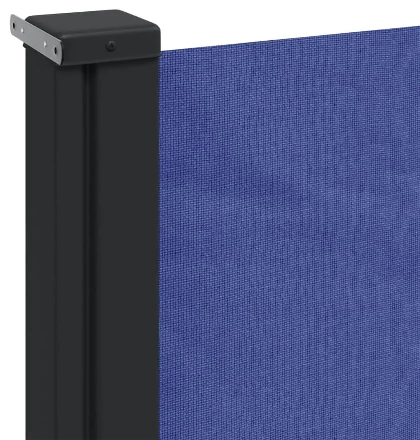 Toldo lateral retrátil 220x500 cm azul