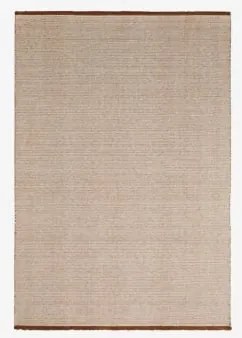 Tapete Retangular Em Lã E Algodão Quiteria Castanho Trigo & 300 X 400 Cm - Sklum