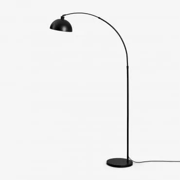 Luminária De Chão Em Ferro Diala Preto & 200 X 100 Cm - Sklum