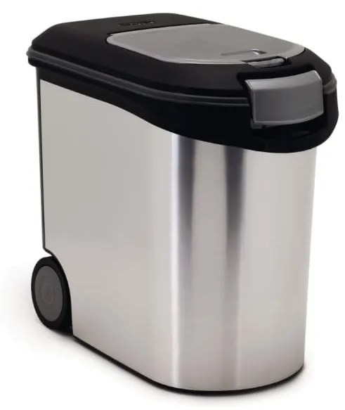 Curver Recipiente de comida p/ animais 12 kg 35 L prateado 794073