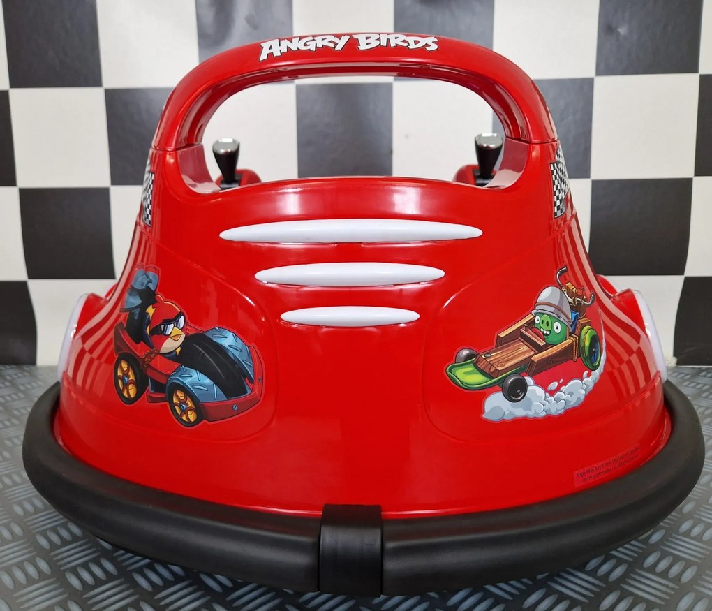 Carrinho de choques eletrico para crianças Angry Birds 6 volts Vermelho