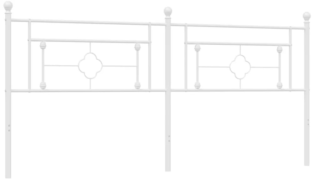 Cabeceira de cama 193 cm metal branco