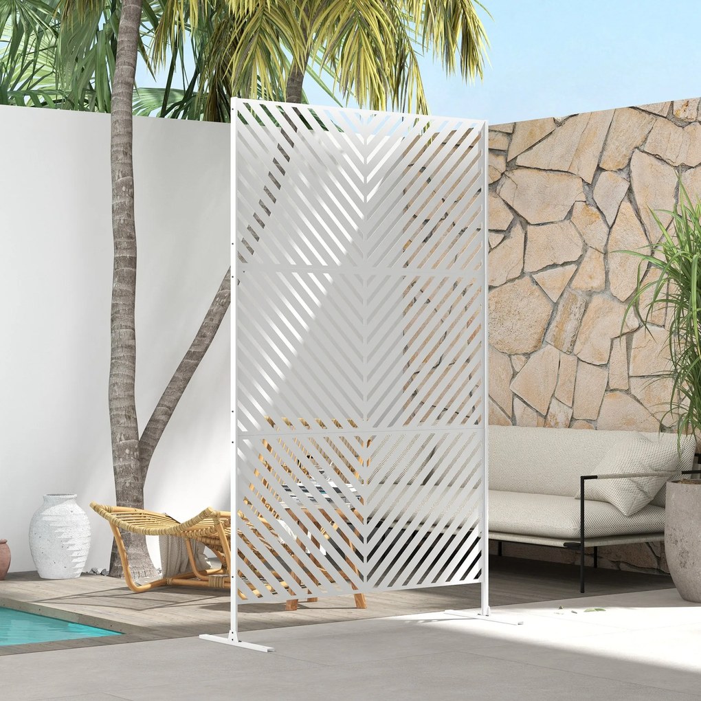 Biombo de Exterior Separador de Ambientes com 3 Peças com Padrão de Li