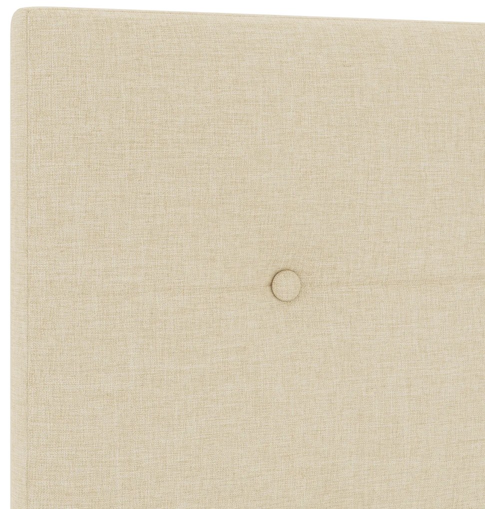 Cabeceira vidaXL Botão Estofada Creme 80 cm Tecido