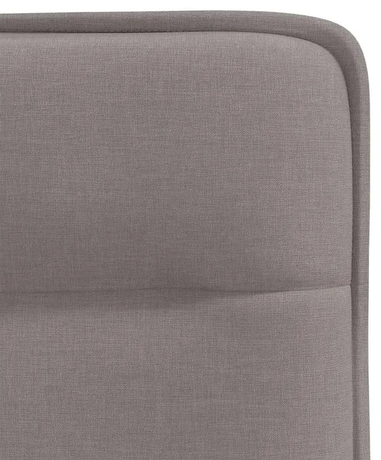 Cadeiras de jantar 4 pcs tecido cinzento-acastanhado