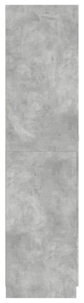 Roupeiro 90x52x200 cm derivados de madeira cinzento cimento