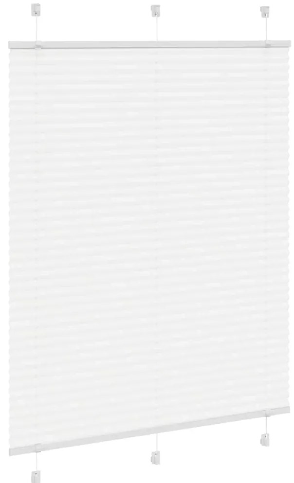 Branco Plissada Cega 105x100cm Largura Tecido 104,4cm Poliéster