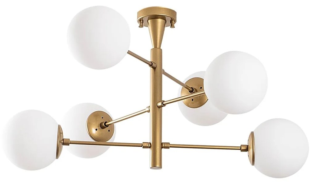 Candeeiro de Teto Arge – Dourado – 75 x 75 x 40 cm