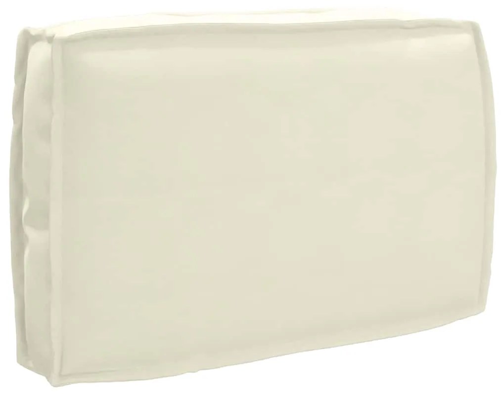 vidaXL Almofada de Pallet Creme para Encosto 60 x 40 x 12 cm Oxford