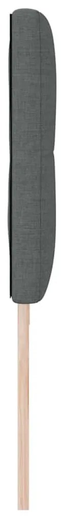 Cabeceira Tufted Cinza Escuro 200 cm Tecido