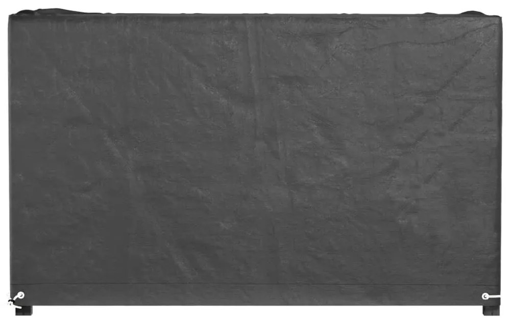 Capas p/ mobília de jardim 2 pcs 8 ilhós 170x94x70cm retangular