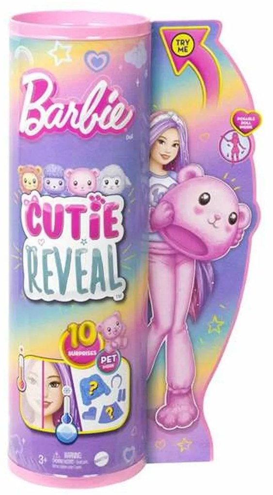 Boneca Barbie Cutie Reveal Urso