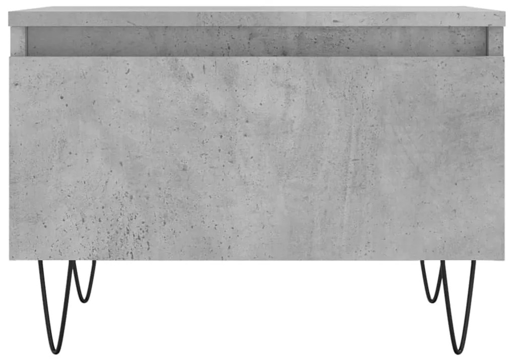 Mesas de centro 2 pcs 50x46x35 cm deriv. madeira cinza-cimento