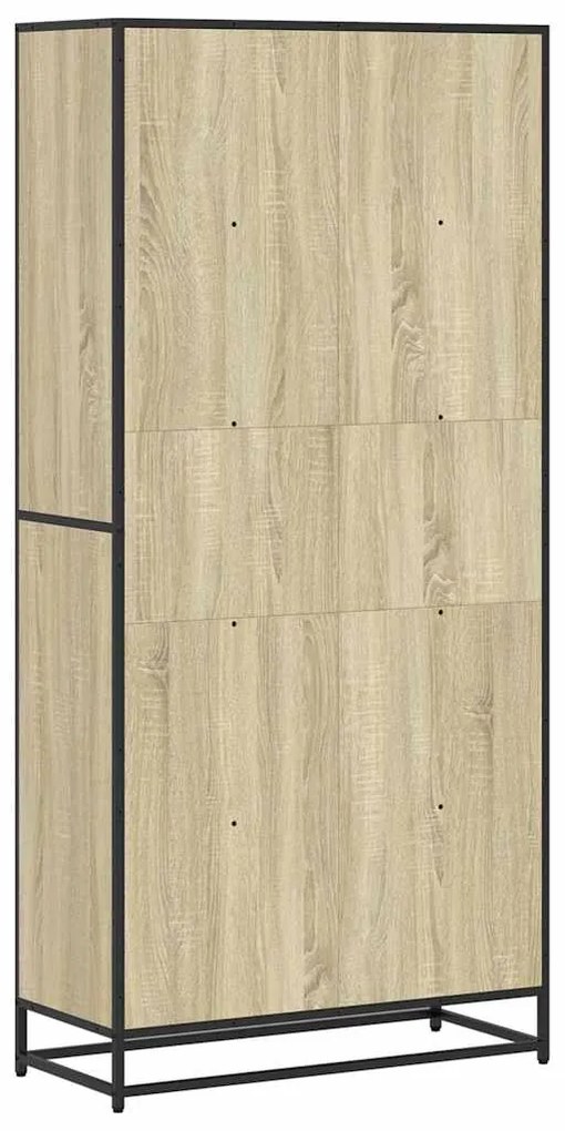 Estante 80,5x35x170,5 cm derivados de madeira carvalho sonoma