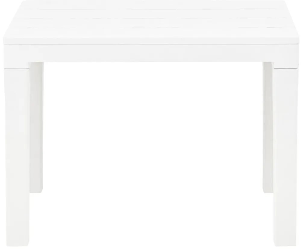 Mesa de jardim com 2 bancos plástico branco