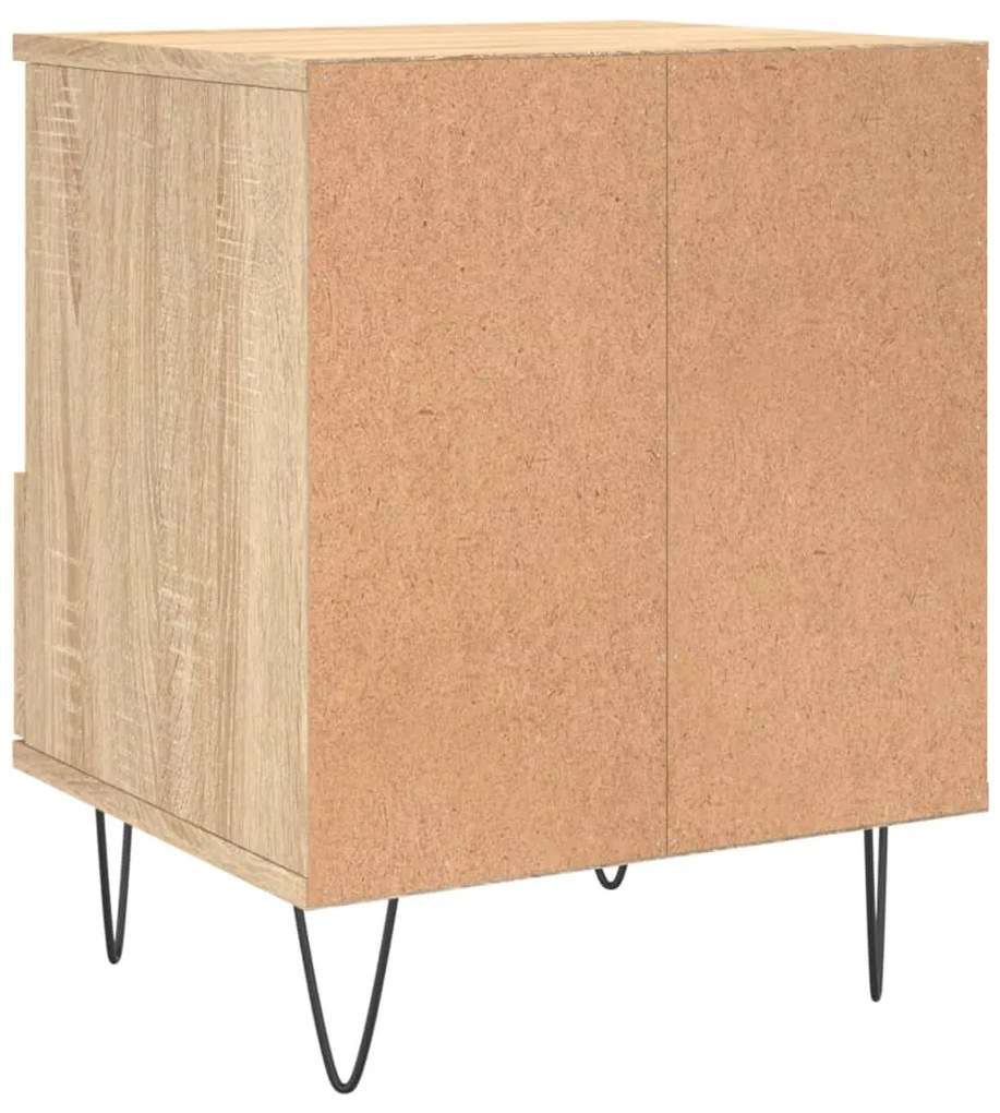 Mesa de cabeceira 40x35x50 cm derivados madeira carvalho sonoma