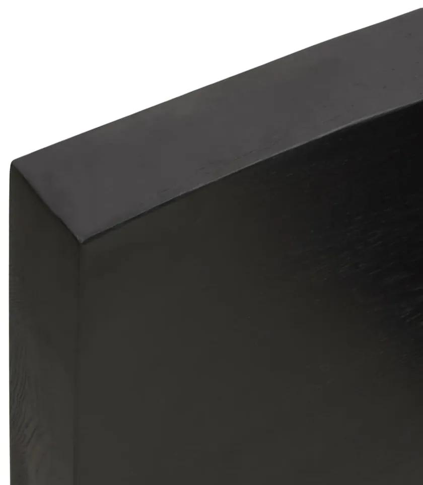 Prateleira de parede 180x50x6 cm carvalho tratado cinza-escuro