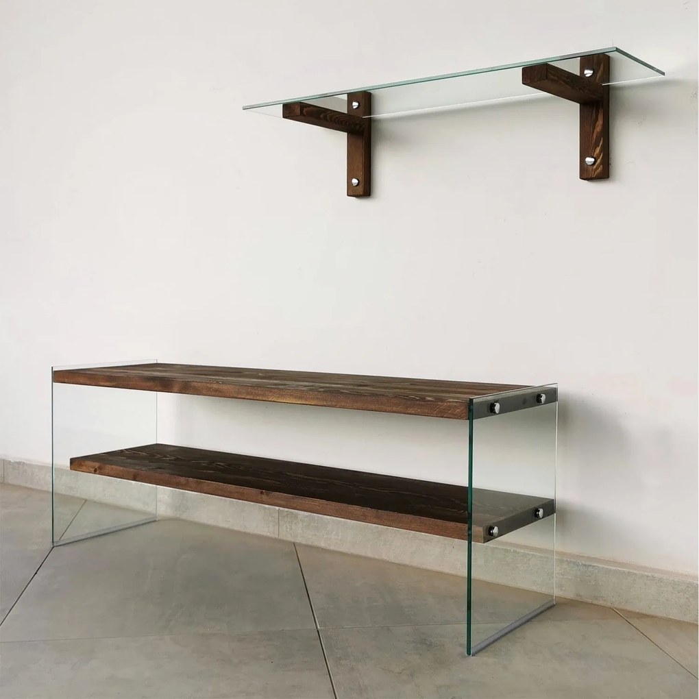 Móvel de TV TV104 – Nogueira – 120x45x35 cm