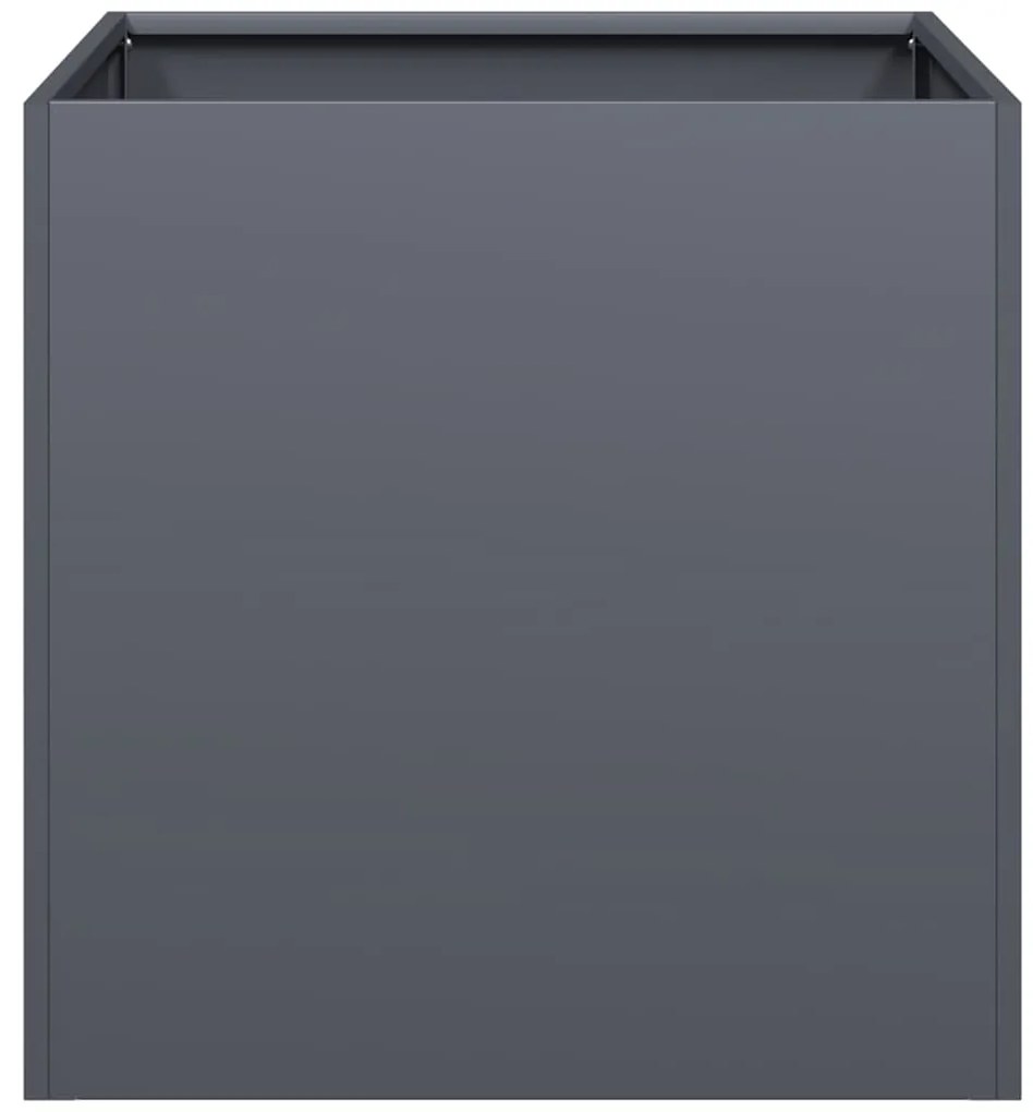 Vaso/floreira 40x40x40 cm aço laminado a frio antracite