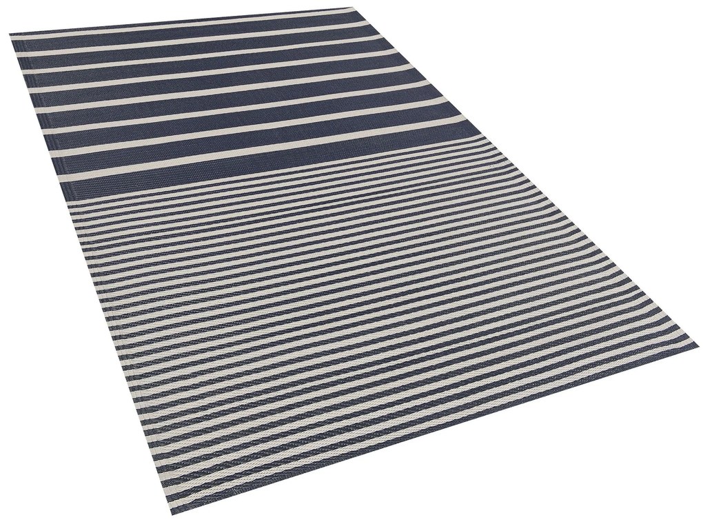 Tapete de exterior azul escuro 120 x 180 cm HALDIA Beliani