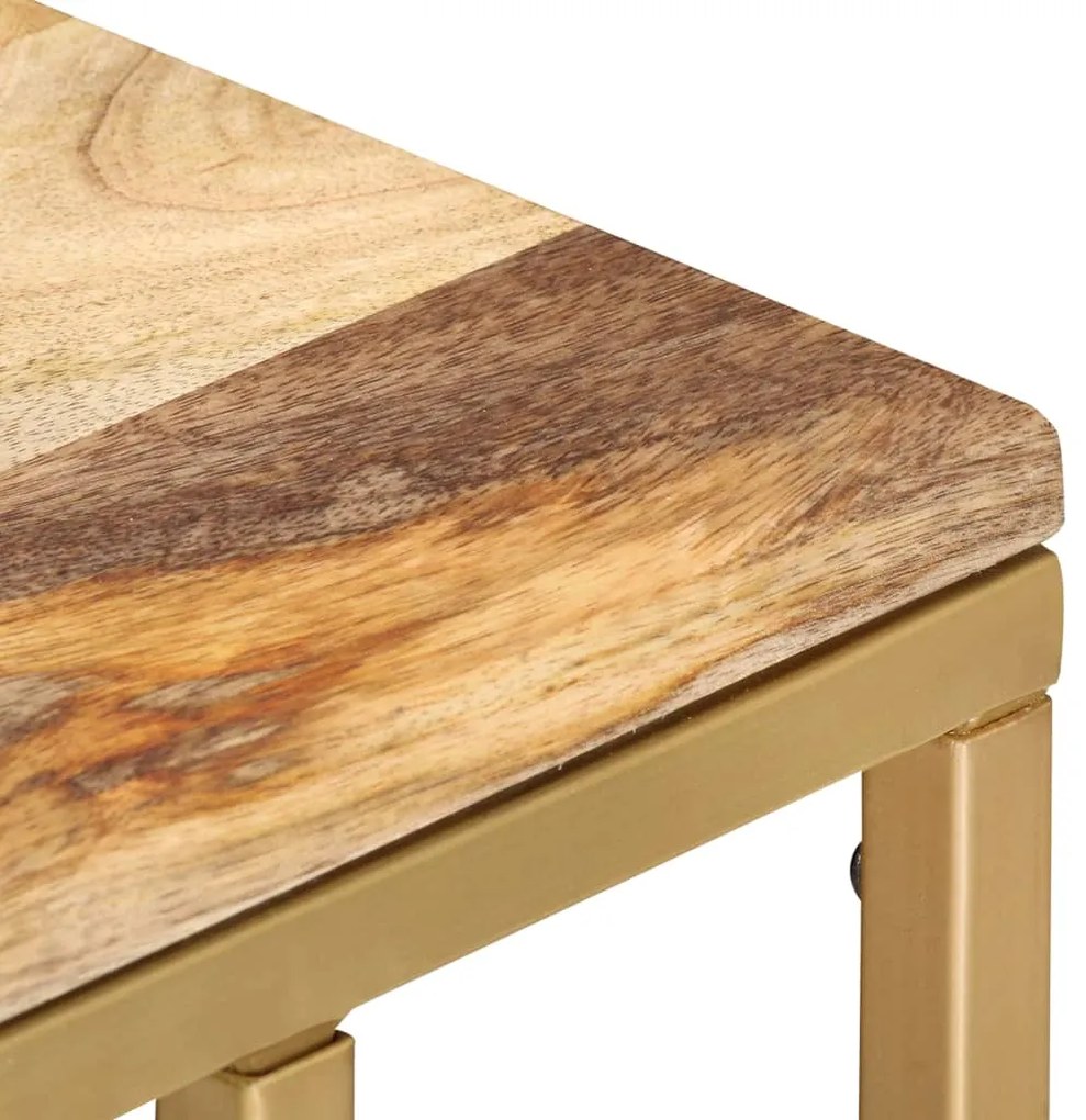 Mesa de apoio 35x45x65 cm madeira de mangueira maciça