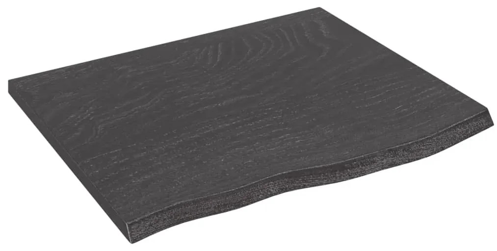 363770 vidaXL Prateleira de parede 60x50x2cm carvalho tratado castanho-escuro