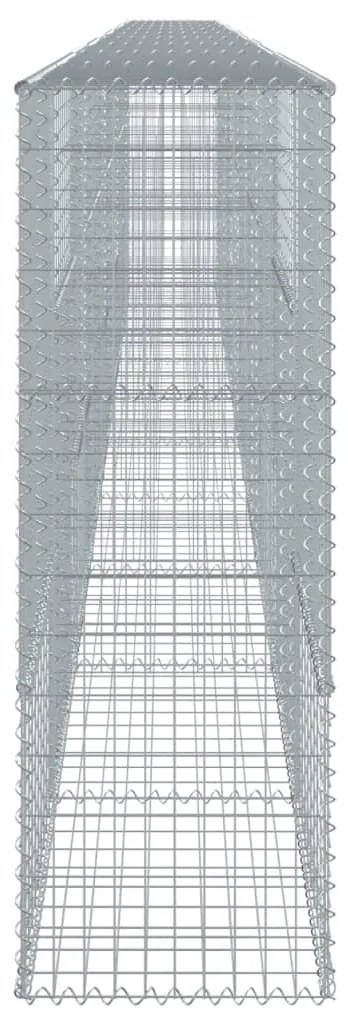 Cesto gabião com cobertura 1000x50x150 cm ferro galvanizado