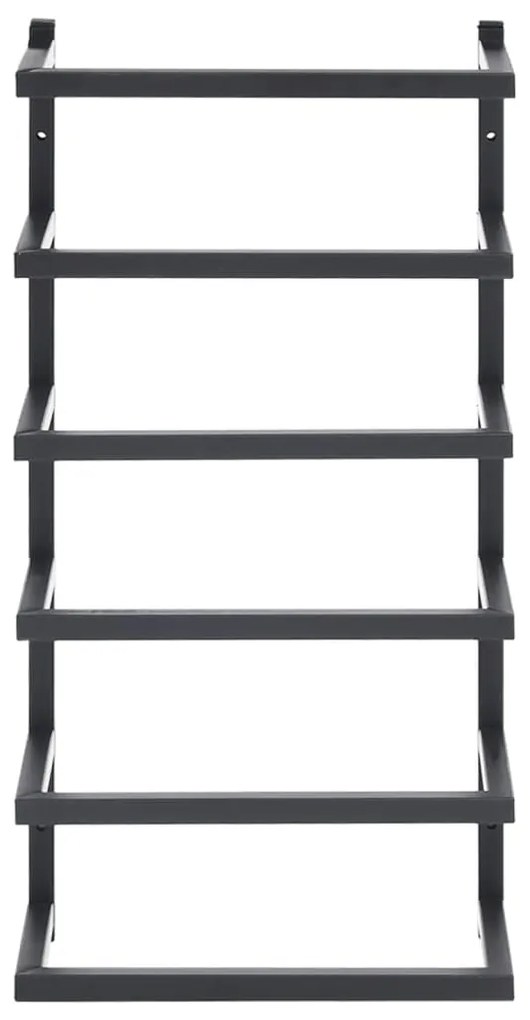 Toalheiro 24x12x48 cm aço preto