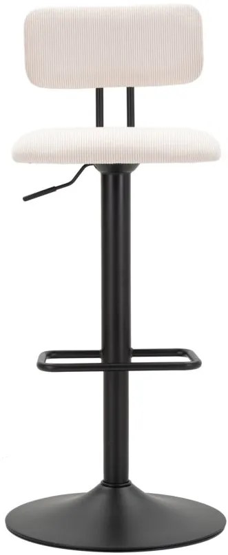 CONJUNTO DE 2 BANCOS DE BAR COM ELEVAÇÃO 41X47,5X85-106,5 (ASSENTO CM 61-83 CM) BRANCO