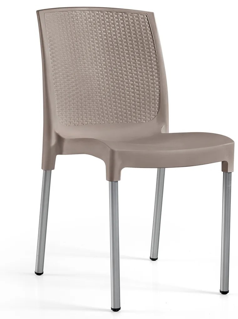 Cadeira Silvy Turtle Dove – Polipropileno – Conjunto com 4 cadeiras