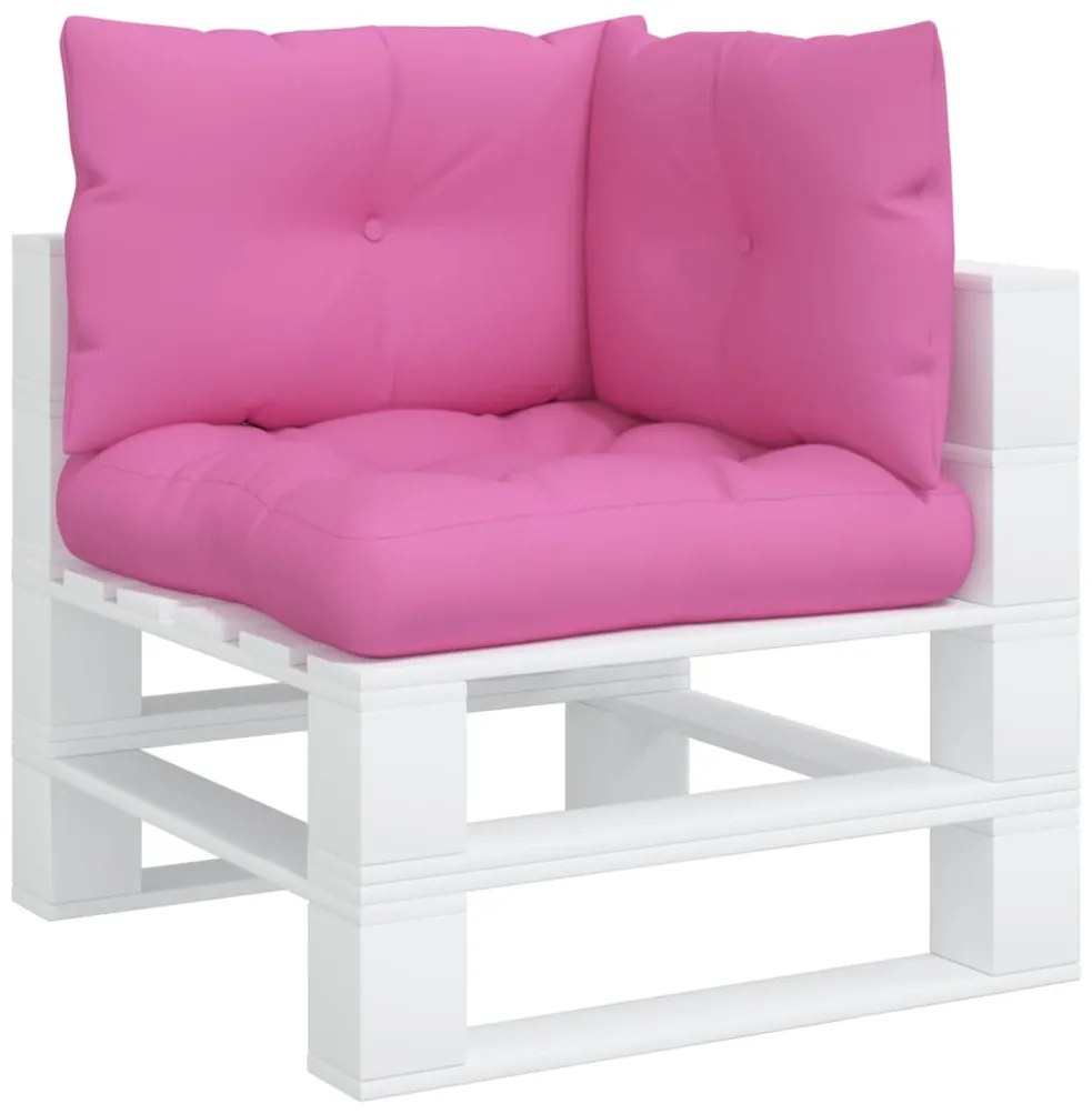 Almofadões p/ móveis de paletes 3 pcs tecido oxford rosa