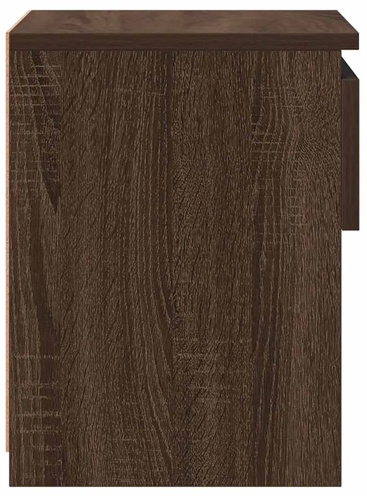 Mesa cabeceira 40x30x39 cm derivados madeira carvalho castanho