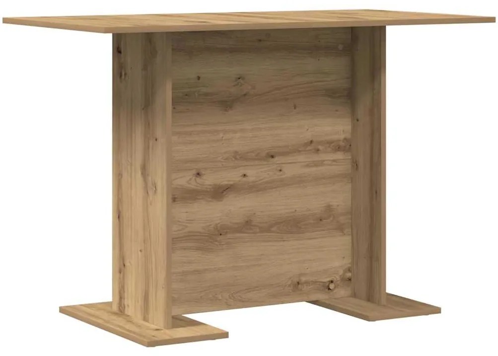 Mesa de Jantar vidaXL Artisan Oak 110x60x75 cm Madeira Engrenhada