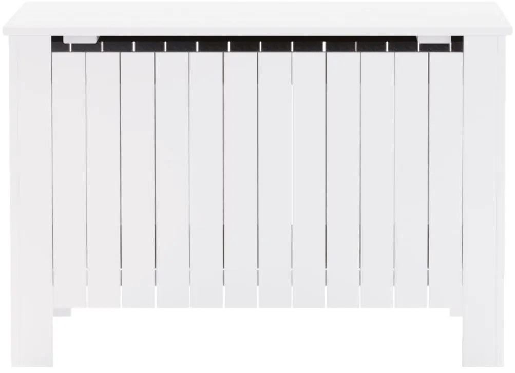 Caixa de arrumação c/ tampa RANA 80x49x54cm pinho maciço branco