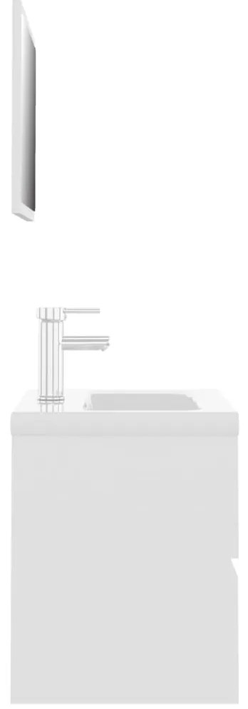 Conjunto de móveis de casa de banho contraplacado branco