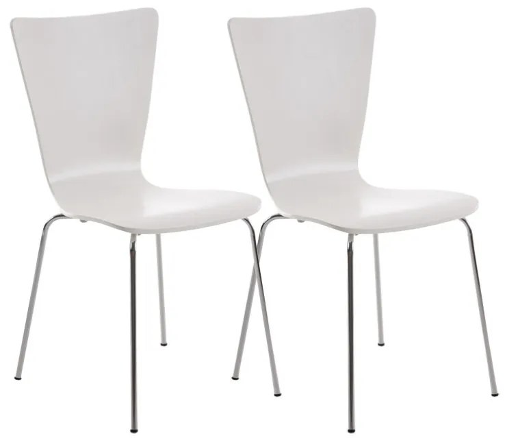 Conjunto de 2 cadeiras cozinha e jantar Aaron 43 x 84 x 50 cm Branco