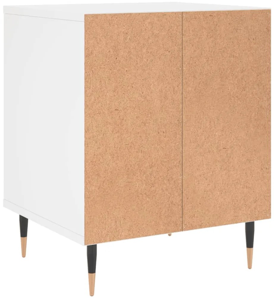 Mesa de cabeceira 40x35x50 cm derivados de madeira branco